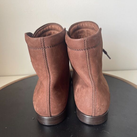 Tods Ankle Booties Women's‎ Brown Leather Lace Up Size 37 US 7 - Picture 7 of 12